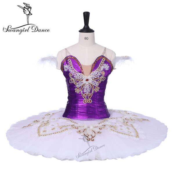 adult professional ballet tutus purple, custom made classical ballet tutu skirt purple vintage ballerina pancake ballet costume BT9157