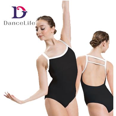 Free shipping A2051 two tone camisole adult gymnastics leotards for sale