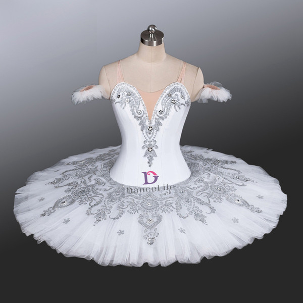 AP116 New Arrival!white swan lake ballet tutu costumes white pancake tutu gilrs ballet tutus professional tutu