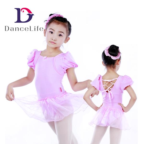 Free Child new ballet dress C2146 puff sleeve hot girl dance wear wholesale guangzhou dance wear