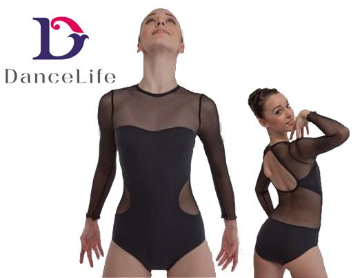 Free A2072 sexy mesh leotard for women ballet letoards dance leotards