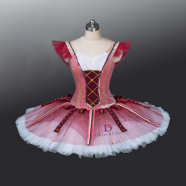 AP119 Don Quixote ballet tutu red professional ballet tutus for children nutcracker tutu ballet stage costumes tutu pancake