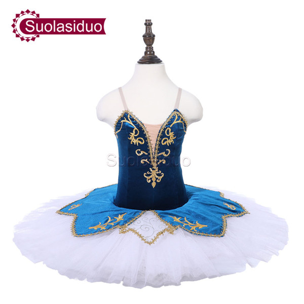 Girls Blue Professional Ballet Tutu The Nutcracker Performance Dancewear Kids Classical Ballet Dance Competition Costumes Adult Ballet Skirt