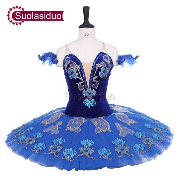 Women Blue Classical Ballet Tutu Stage Wear The Don Quixote Performance Competition Costumes Adult Ballet Dance Apperal Girls Ballet Skirt