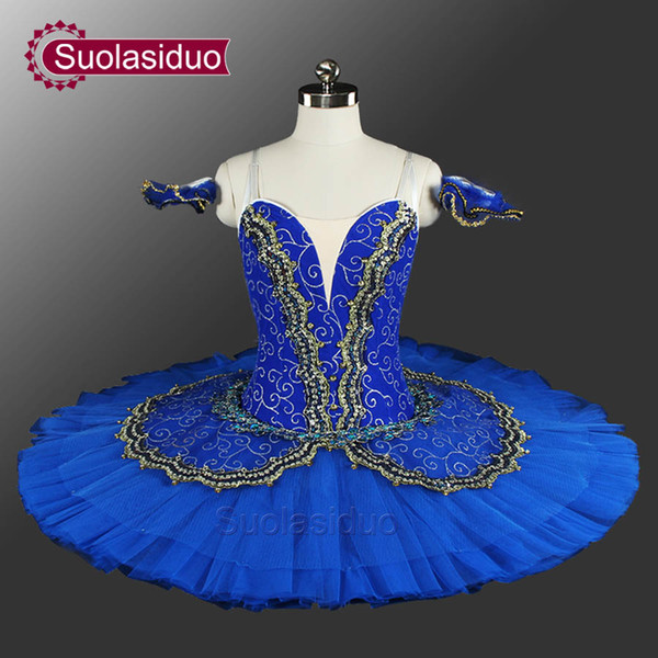 Classical Pancake Ballet Tutu Professional Princess Florina Professional Ballet Tutu Blue Professional Adult Ballet Tutus SD0014