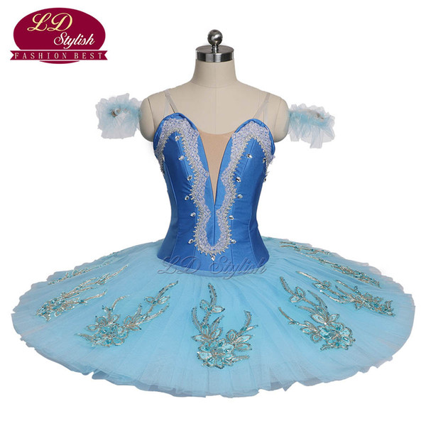 New Arrival Adult Sky Blue Classical Ballet Tutu The Blue Bird Stage Performance Costumes Women Ballet Dance Apperal Girls Ballet Skirt