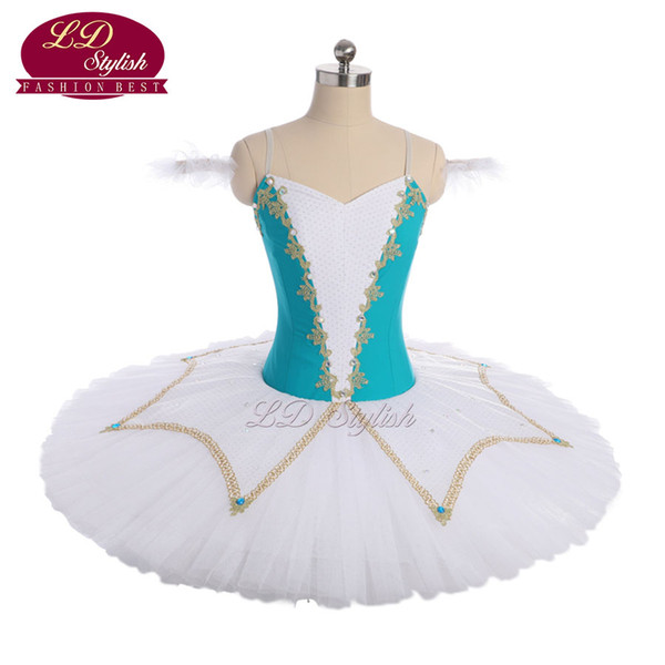 Adult Green Professional Ballet Tutu Costumes Women The Remonda Performance Stage Wear Girls Ballet Skirt Apperal