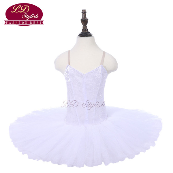 White Children Professional Ballet Tutu Girls Stage Performance Competition Costumes Kids Orange Ballet Dance Apperal Adult Ballet Skirt