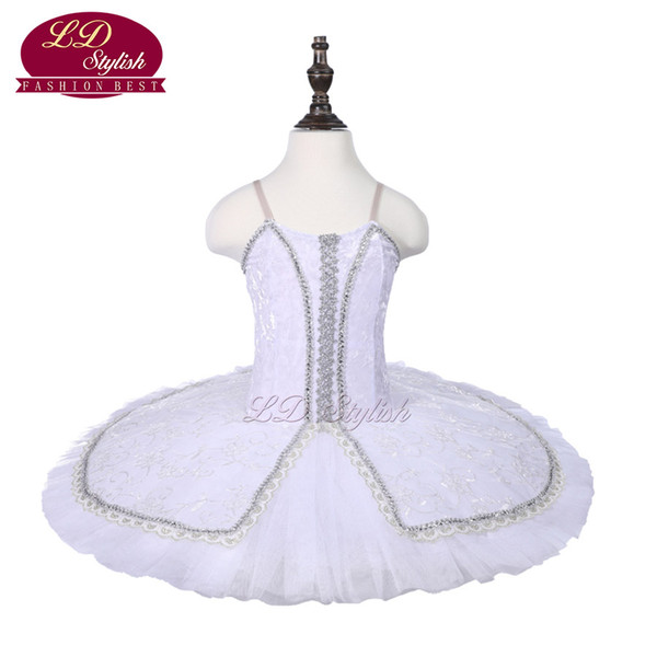 Girls White Ballet Tutu The Sleeping Beauty Performance Stage Wear Children Ballet Dance Competition Costumes Adult Ballet Skirt