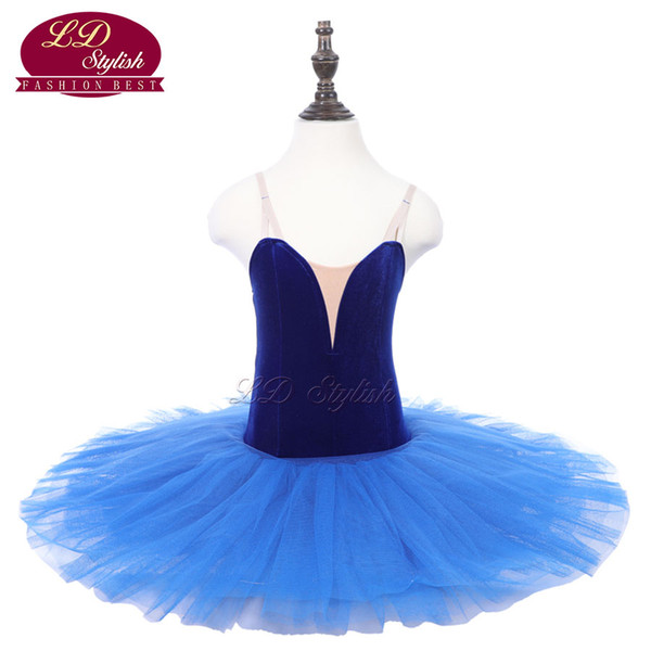 Children Blue Classical Stage Ballet Tutu Apperal Girls Black Professional Ballet Dance Costumes Kids Ballet Skirt Adult Dancewear