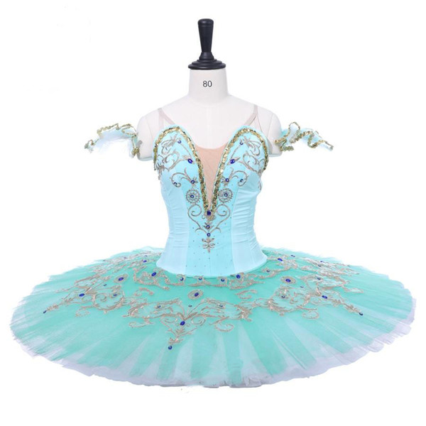 Adult Mint Green Professional Ballet Tutu Women Skirt Pale Green Nutcracker Classical Ballet Tutus Dress Dance Ballerina Costumes For Female