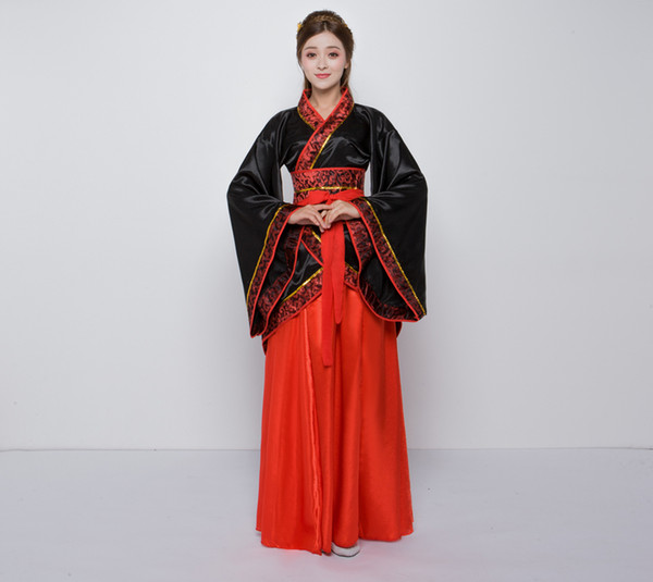 2018 summer Hanfu national costume Ancient Chinese Cosplay Costume Ancient Chinese Hanfu Women Clothes Lady Stage Dress