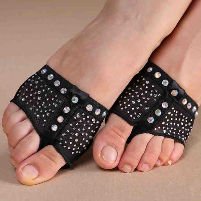 Comfort Diamond Foot Thong Toe Undies Dance Paws Half Lyrical Forefoot Cover New