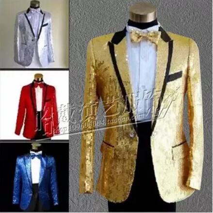 S-3XL HOT New Nightclub Men clothing Fashion Bar singer DJ DS sequins suit host male stage Performance costumes PLus size formal dress