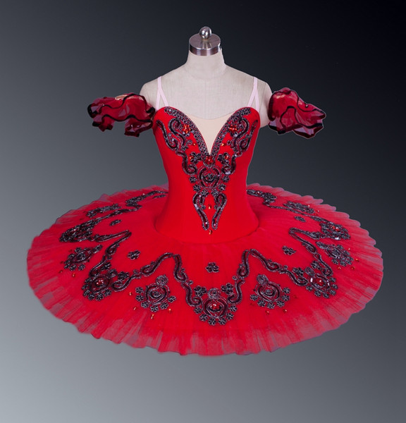 Red Ballet Tutu Adult Professional Ballet Tutu Costumes Performance Girl's Mulberry Swan Lake Ballet Costumes Sleep Beauty Blue Bird Stage