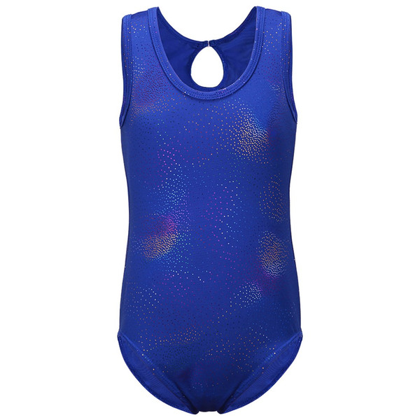 Ballet Dance Leotards Dress Galaxy Girls Kids Gymnastics Leotards Sleeveless Gilding Elastic Ballet Dancewear Professional Cloth