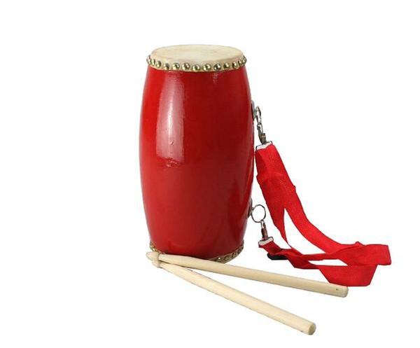 Chinese Folk Dance Adult Waist drum Buffalo leather drums 15*32cm