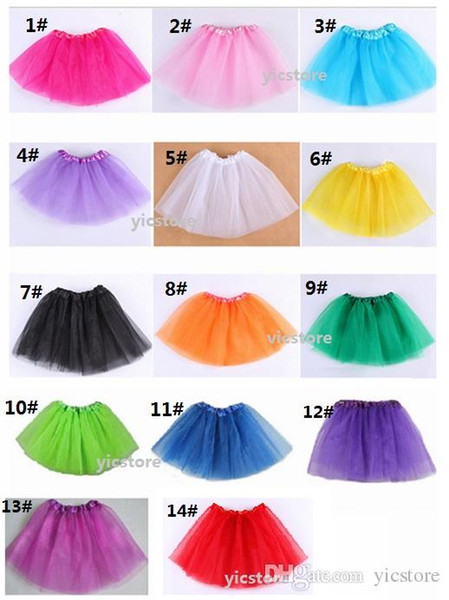 baby Tutu Skirt Princess Dance Party Tulle Skirt fluffy chiffon skirt girls Ballet dance wear Party costume Baby girl clothes Free shipping