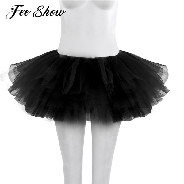 2017 Women Adults Ballet Tulle Skirt Womens Dancer Multi-layers Ballet Skirt Womens Dance Clothing Tutu Costume