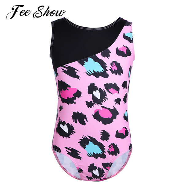 New Fashionable Kids Girls Sleeveless Ballet Dress Dancewear One-piece Ballet Dance Workout Gymnastics Leotard Jumpsuit SZ 2-12