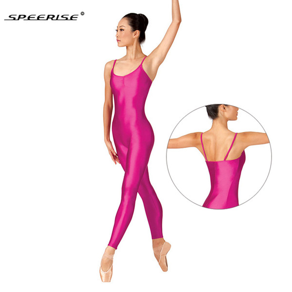 SPEERISE Women Pinch Front Plus Size Camisole Lycra Unitard One Piece Spandex Unitard Bodysuit Sleeveless Dance Ballet