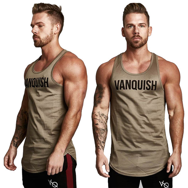 Mens Bodybuilding Tank top Gyms Fitness sleeveless shirt New Male Cotton clothing Fashion Singlet vest Undershirt