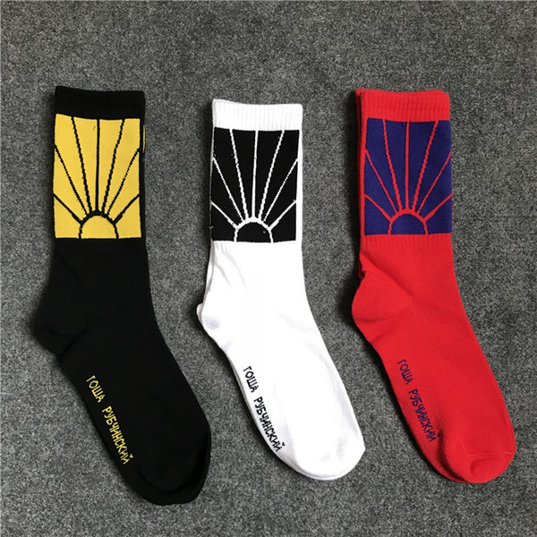 Hot Sale 3 colors Japan Korea Harajuku Street Fashion Paccbet Socks Black White Red Sport Socks