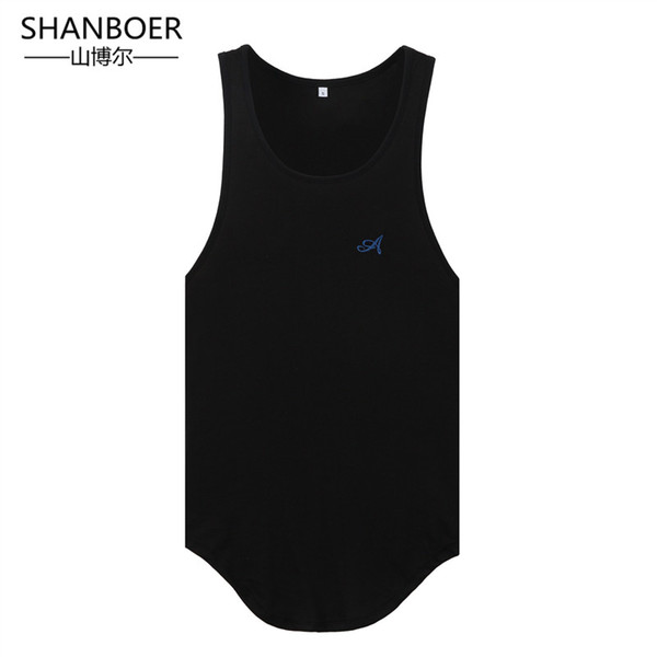 New mens t shirts Summer Cotton Male Tank Tops Bodybuilding Undershirt Golds Fitness tanktops tees embroidery Tops & Tees