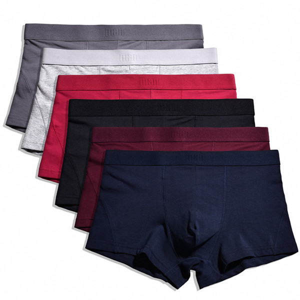 Givanildo 6pc/lot Boxers Shorts Men Underwear Gay Les Boxeurs Men Ropa Interior Carding Fabrics XXXL Big Bokserzy Y816