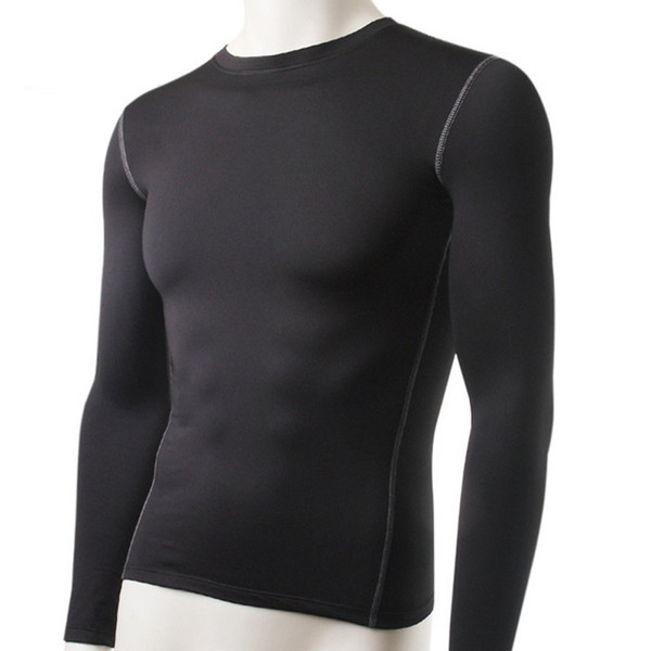 Factory Price! Fashion Winter Men Slim Fit Long Sleeve Thermal Underwear Basic Tops Undershirt