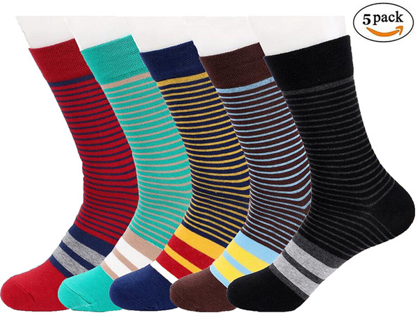 Men's Argyle Crew Socks, Classic Colorful Assorted Casual Dress Cotton Socks Size 7-12