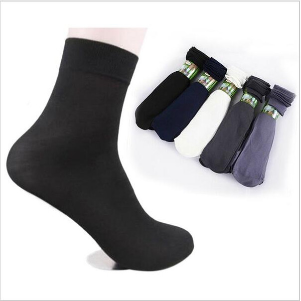 Wholesale- 10 pairs / pack Summer Fashion comfortable Men cool black short bamboo fiber thin section short stockings