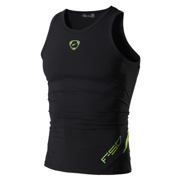 Wholesale- New Arrival 2017 Men Designer Casual Quick Dry Slim Fit Sleeveless Shirt Tops & Tees Size S M L XL XXL LSL3306