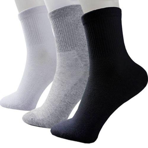 socks 10Pairs/Lot new mesh men sock male polyester cotton socks casual men's solid color half tube