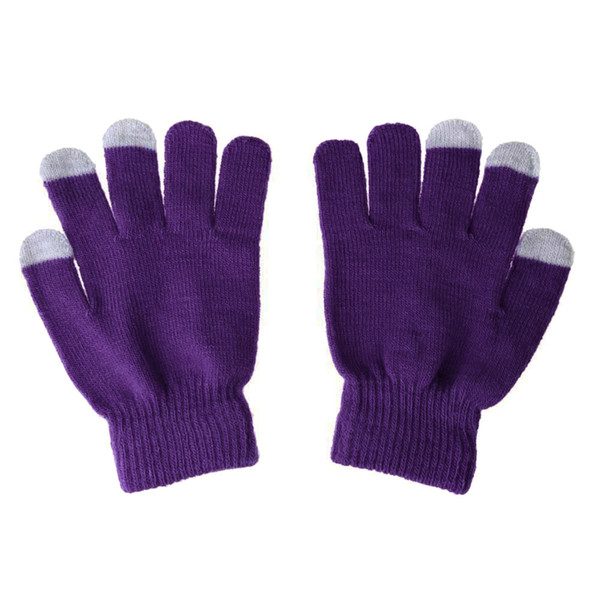 1 Pair Unisex Winter Warm Capacitive Knit Gloves Hand Warmer For Touches Screen Smart Phone Popular