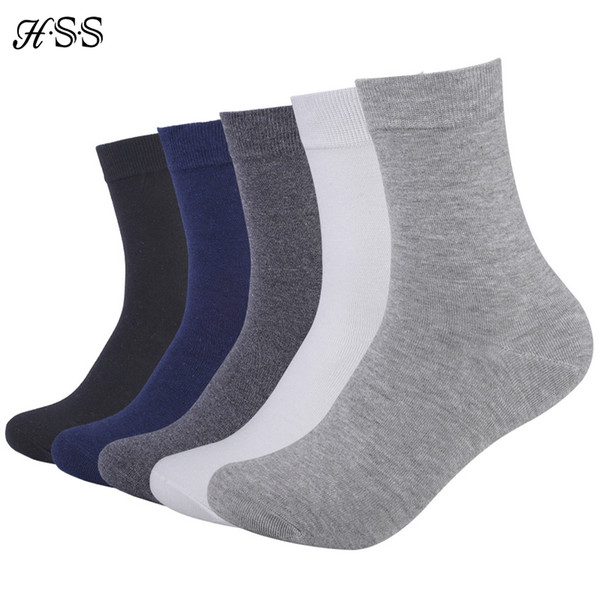 HSS Thin Cotton Socks New styles 10 Pairs / Lot Black Business Men Socks Breathable Summer for Male US size (7.5-12)