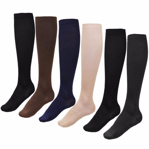 Compression Men Long Socks For Leg Care, Women Men Knee Socks Blood Circulation Stockings,Breathable Casual Mid-calf Slim Sock