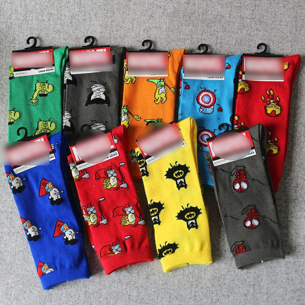 Wholesale- 2017 High Quality Cotton Women Men Crew Socks Comics Cosplay Pattern Party Novelty Funny Party Socks Breathable Comfortable