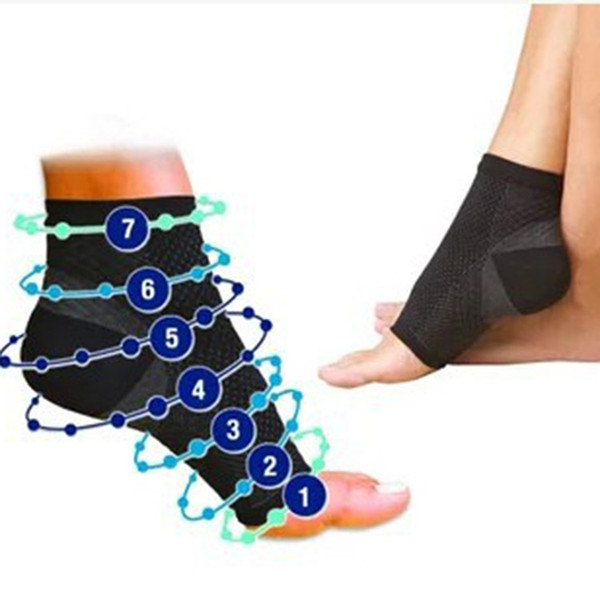 Foot Angel Compression SLEEVE Plantar Fasciitis Anti Fatigue Men's Ankle Brace Sock