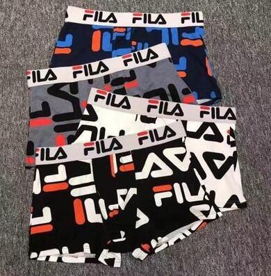 Fashion Brand FLIA Men Underwear Boxers Cotton M-XXL Breathable Letter Underpants Shorts Luxury Design Brand Tight Waistband For Men