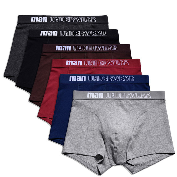 Men Underwear Boxer Cotton Man Short Breathable Solid Mens Flexible Shorts Boxers Male Underpants Men Cueca Masculina Boxer