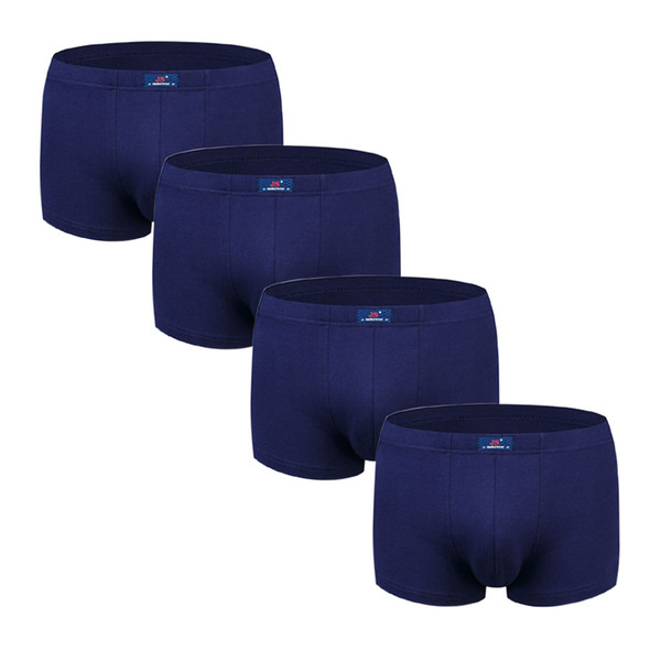 4pcs/lot Boxer Men Underwear Cotton Man Big Shorts Boxers Solid cueca boxer mens underwear boxers underpants homme