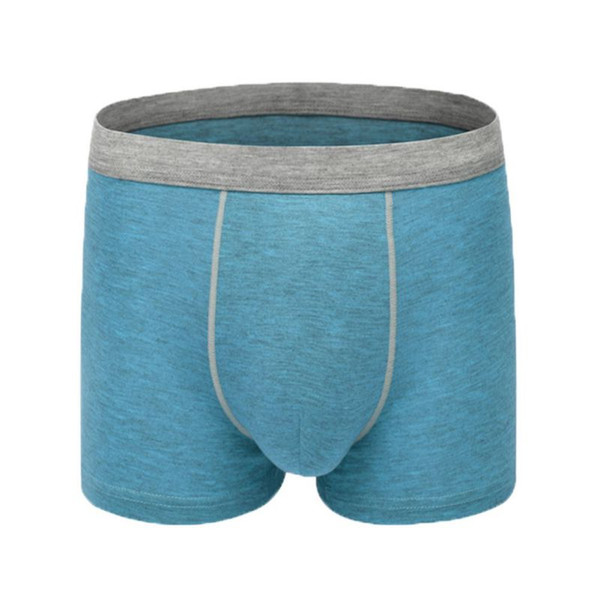 NEW Summer Polyester Underwear Men Boxer Shorts Mens underwear Male Panties Solid Color Classical Underpants