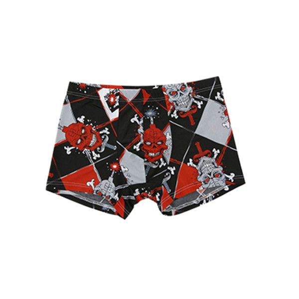 HOT Summer Fashion Printed Ice Silk Men Underwear Breathable Hip Lifting Boxers Shorts Comfortable Soft Men Underpants