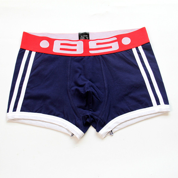 Fasion New Design Hot Men Cotton Underwear Boxer Shorts Bulge Pouch Underpants Trunks Breathable Boxer Shorts