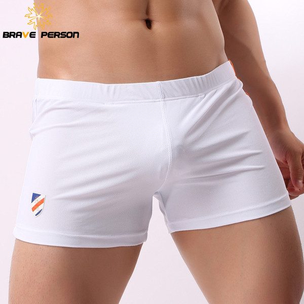 Brand Underwear Men Boxers Shorts Mesh Breathable Fabric Low-waist Sexy Mens Underwear Boxers Penis Pouch Casual Shorts New