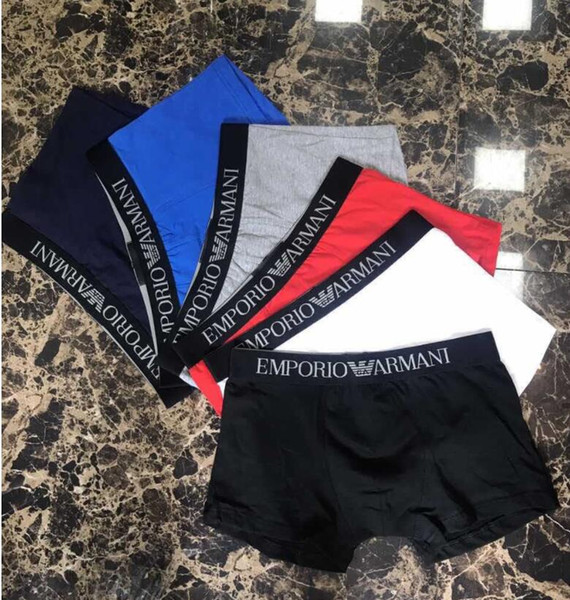 2019 Luxury V Designer Sexy Mens Underwear Boxers For Man Underwear Cueca SUP Boxer Ropa Interior Hombre Vintage Boxer Shorts