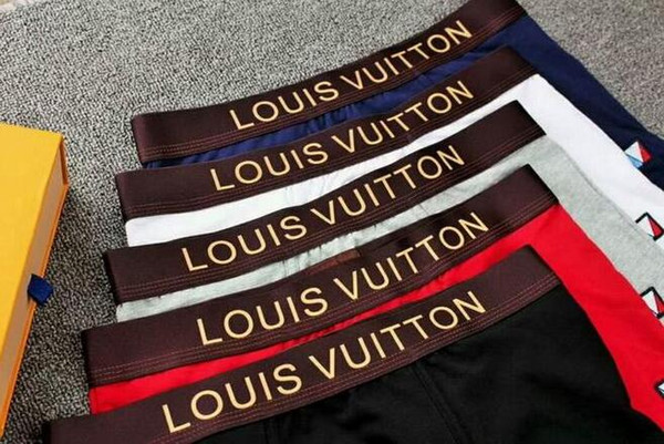 Boxer Brief For Man UnderPanties Sexy Underwear Mens Boxers Cotton Underwears Shorts Fish Pattern Male Boxer Shorts 5pcs AA13