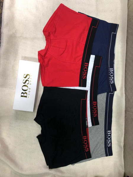 B2 Luxury Designer Underpants for Men with Letters Brand Mens Boxers Famous Breathable Cool Comfortable Boxers M-2XL 5 Color