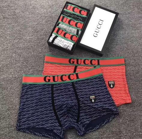 A1 New Luxury Designer Sexy Mens STRIPE underwear Boxers For Man Underwear Cueca Boxer Interior Hombre Vintage black Boxer Shorts underpants